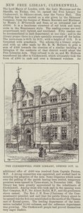 De Clerkenwell Vrije Bibliotheek, geopend 10 oktober door Frank Watkins
